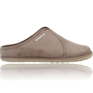 Calzados Vesga Zapatillas de Casa para Hombres Sin Talón Pantuflas Nordikas Tex Cab Microsuede 1285 Tex Cab verde foto 1