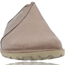 Calzados Vesga Zapatillas de Casa para Hombres Sin Talón Pantuflas Nordikas Tex Cab Microsuede 1285 Tex Cab color taupe foto 3