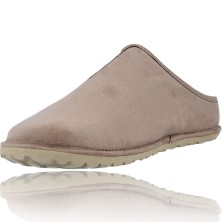 Calzados Vesga Zapatillas de Casa para Hombres Sin Talón Pantuflas Nordikas Tex Cab Microsuede 1285 Tex Cab color taupe foto 4