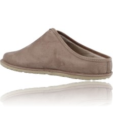 Calzados Vesga Zapatillas de Casa para Hombres Sin Talón Pantuflas Nordikas Tex Cab Microsuede 1285 Tex Cab color taupe foto 6