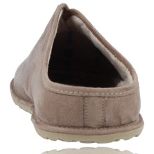 Calzados Vesga Zapatillas de Casa para Hombres Sin Talón Pantuflas Nordikas Tex Cab Microsuede 1285 Tex Cab color taupe foto 7