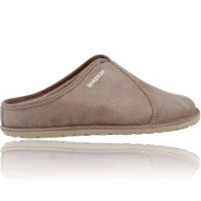 Calzados Vesga Zapatillas de Casa para Hombres Sin Talón Pantuflas Nordikas Tex Cab Microsuede 1285 Tex Cab color taupe foto 9