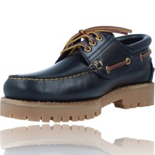 Calzados Vesga Zapatos Náuticos Casual de Piel para Hombres de Callaghan 21910 Timber Cro color marino foto 4