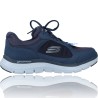 Zapatillas Deportivas de Piel Waterproof para Hombres de Skechers 232235 Flex Advantage 4.0