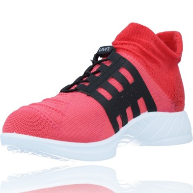 Calzados Vesga Zapatillas Deportivas Casual Water Resistant para Mujeres de UYN X-CROSS TUNE color rosa y coral foto 1