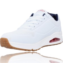 Calzados Vesga Deportivas Casual para Hombres de Skechers 52458 Uno - Stand On Air color blanco foto 4