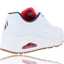 Calzados Vesga Deportivas Casual para Hombres de Skechers 52458 Uno - Stand On Air color blanco foto 8