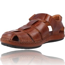 Calzados Vesga Sandalias Cangrejeras Casual Hombre de Pikolinos Tarifa 06J-5433 color cuero foto 4