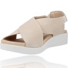 Casual Leather Wedge Sandals for Women by Pepe Menargues 10503