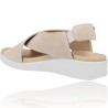 Casual Leather Wedge Sandals for Women by Pepe Menargues 10503