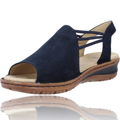 Calzados Vesga Sandalias Casual con Cuña para Mujer de Ara Hawaii 12-27241 color marino foto 3