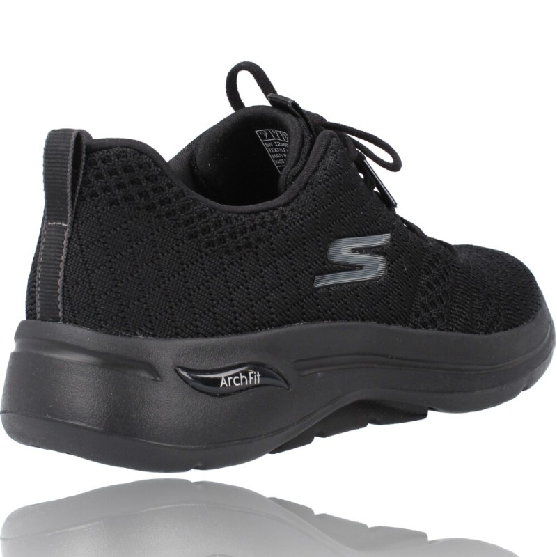 Skechers Fashion Fit Wedge BBK Black Womens trainers 88888366