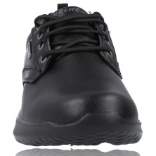 Calzados Vesga Zapatos Casual de Piel Waterproof para Hombres de Skechers 65693 Delson Antigo foto 3