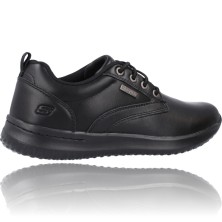 Calzados Vesga Zapatos Casual de Piel Waterproof para Hombres de Skechers 65693 Delson Antigo foto 9