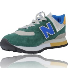 Calzados Vesga Deportivas Hombre Piel de New Balance ML574DVG Verde foto 4