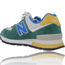 Calzados Vesga Deportivas Hombre Piel de New Balance ML574DVG Verde foto 6