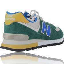 Calzados Vesga Deportivas Hombre Piel de New Balance ML574DVG Verde foto 8