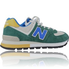 Calzados Vesga Deportivas Hombre Piel de New Balance ML574DVG Verde foto 9