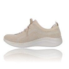 Calzados Vesga Zapatillas Deportivas para Mujer de Skechers 149865 Ultra Flex 3.0 Let´s Dance natural y oro foto 5