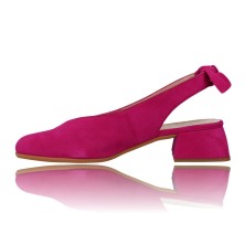 Calzados Vesga Zapatos Bailarinas Sin Talón para Mujer de Wonders D-9821 Audrey color fucsia foto 5