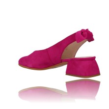 Calzados Vesga Zapatos Bailarinas Sin Talón para Mujer de Wonders D-9821 Audrey color fucsia foto 6