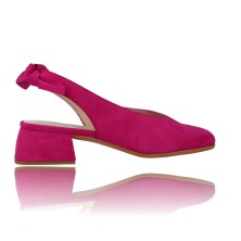 Calzados Vesga Zapatos Bailarinas Sin Talón para Mujer de Wonders D-9821 Audrey color fucsia foto 9