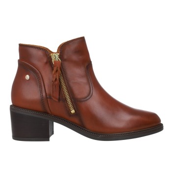 Botines Tacón Mujer Pikolinos Bacarot W2D-8674 Cognac