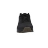 Deboss Durabuck With Pop Suede Heel Lace Up Fashion Sneaker