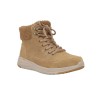 Waterproof Suede Lace Up Hiker Boot W/ Exposed Sherpa