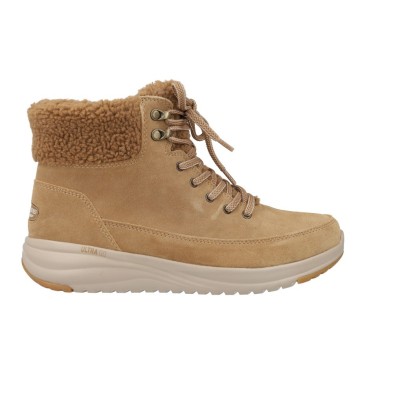 Waterproof Suede Lace Up Hiker Boot W/ Exposed Sherpa