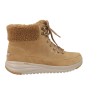 Waterproof Suede Lace Up Hiker Boot W/ Exposed Sherpa