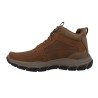 Mid Top Leather Moc Toe Lace Up