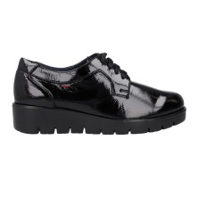 Zapatos Cordones Mujer de Callaghan 89844 Haman charol negro