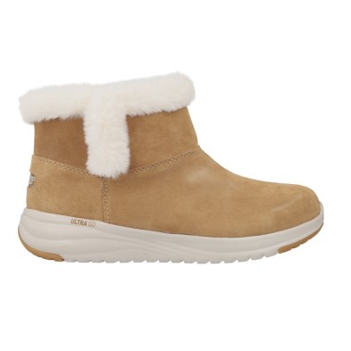 Waterproof Suede Chugga W/Exposed Faux Fur