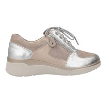 Suave Zapatos Cordón Mujer 3582 serraje taupe 1