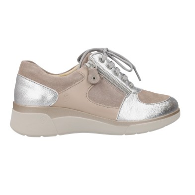 Suave Zapatos Cordón Mujer 3582 serraje taupe 1