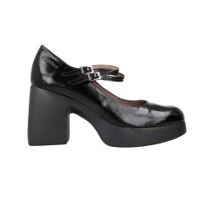 Wonders Zapatos Tiras Empeine Mujer Lady H-4960 Negro