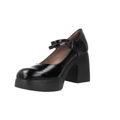 Wonders Zapatos Tiras Empeine Mujer Lady H-4960 Negro