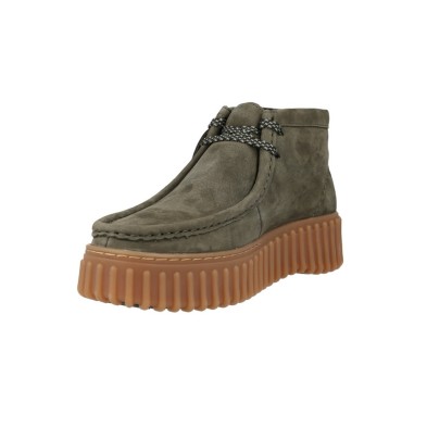 Clarks Botines Cordón Mujer Torhill Moss Nobuck Verde