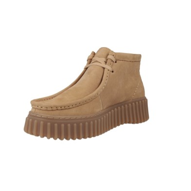 Clarks Botines Cordón Mujer Torhill Moss Nobuck Camel