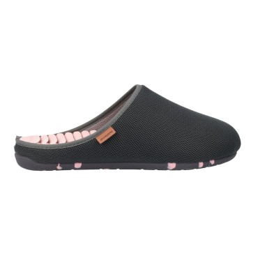 Zapatillas Casa Mujer Surippa 3.0 Relax Gris y Rosa