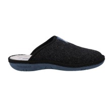 Zapatillas de Casa Pantuflas Hombres Nordikas Tirol 1728 NEGRO