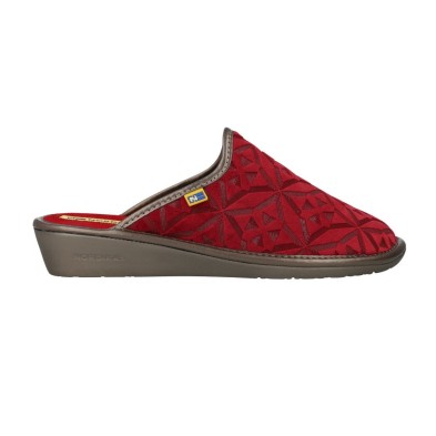 NORDIKAS Zapatillas Casa Mujer Top Line 2165-O Rojo